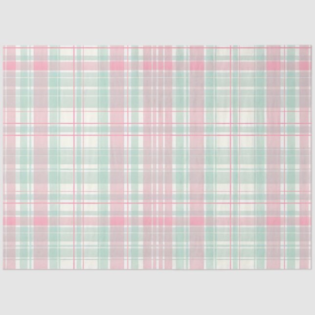 Papel De Seda Diseño de la serie Plaid de Semana Santa #14 (Anverso)