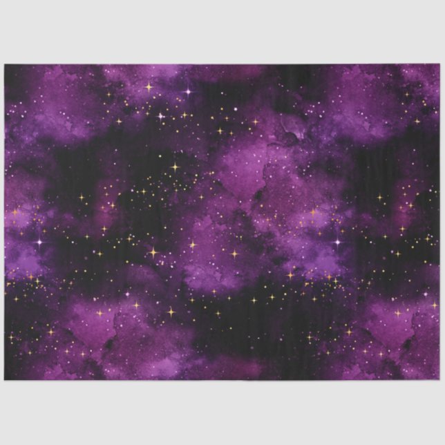 Papel De Seda Diseño de la serie Purple Galaxy 1 (Anverso)