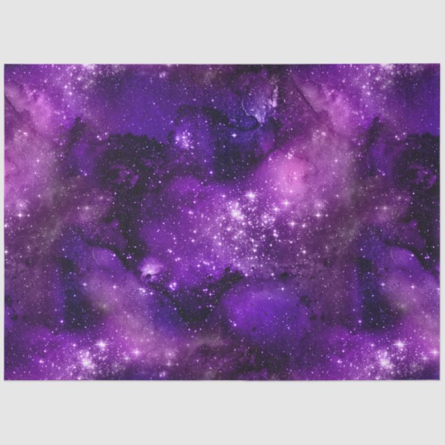 Papel De Seda Diseño de la serie Purple Galaxy 3 (Anverso)