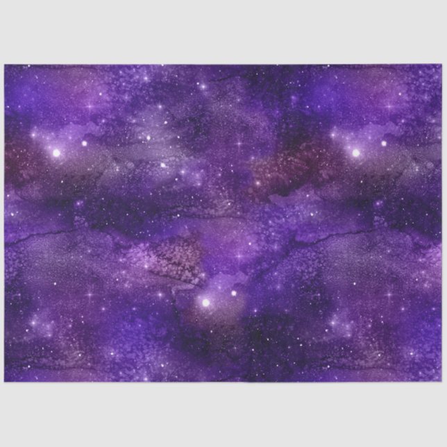 Papel De Seda Diseño de la serie Purple Galaxy 4 (Anverso)