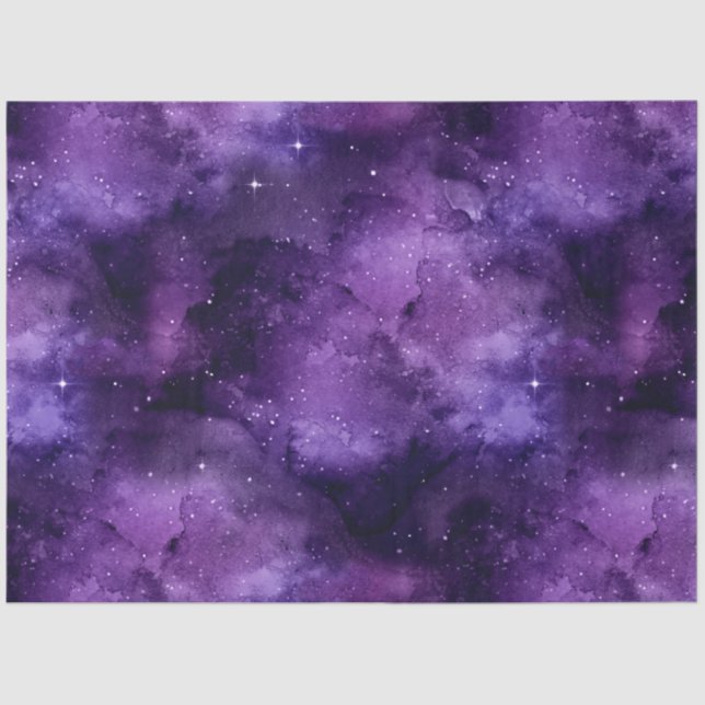 Papel De Seda Diseño de la serie Purple Galaxy 5 (Anverso)