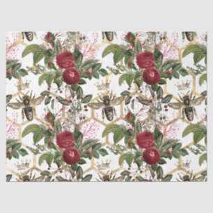 Papel De Seda Diseño de la serie Red Rose Bee 40