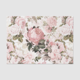 Papel De Seda Diseño de la serie rosa chic Shabby 9