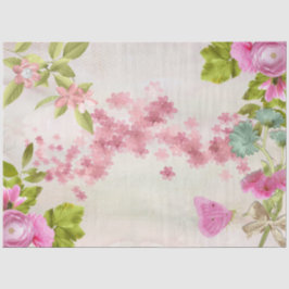 Papel De Seda Diseño de la serie Rosa romántica 14