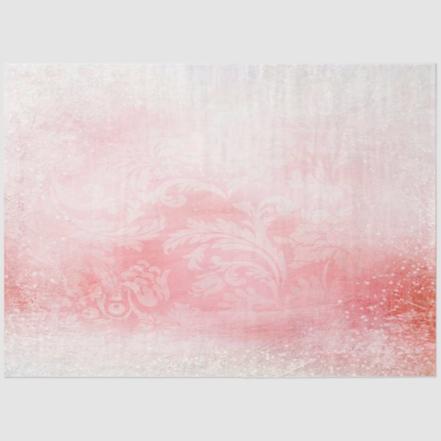 Papel De Seda Diseño de la serie Rosa romántica 16 (Anverso)