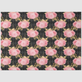 Papel De Seda Diseño de la serie rosa y dorada 10