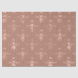 Papel De Seda Diseño de la serie Rose Gold Bee 19