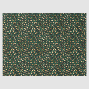 Papel De Seda Diseño de la serie Safari Esmeralda y Oro 1
