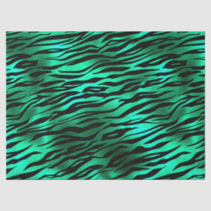 Papel De Seda Diseño de la serie Safari Esmeralda y Oro 10