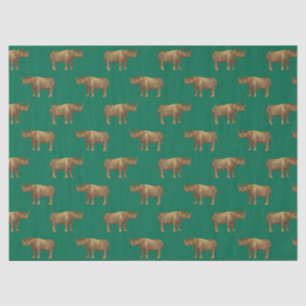 Papel De Seda Diseño de la serie Safari Esmeralda y Oro 12