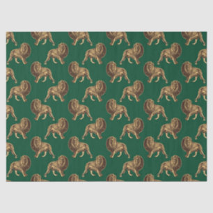 Papel De Seda Diseño de la serie Safari Esmeralda y Oro 13