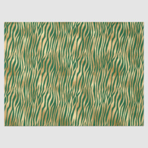 Papel De Seda Diseño de la serie Safari Esmeralda y Oro 14