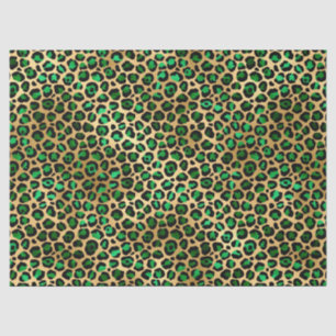 Papel De Seda Diseño de la serie Safari Esmeralda y Oro 8
