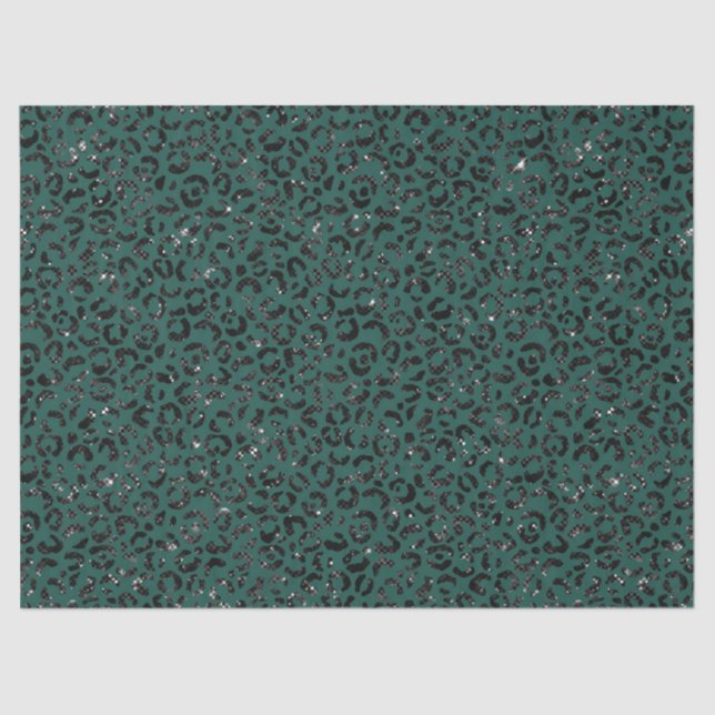 Papel De Seda Diseño de la serie Safari turquesa 13 (Anverso)