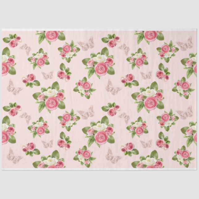 Papel De Seda Diseño de la serie Shabby Chic 10 (Anverso)