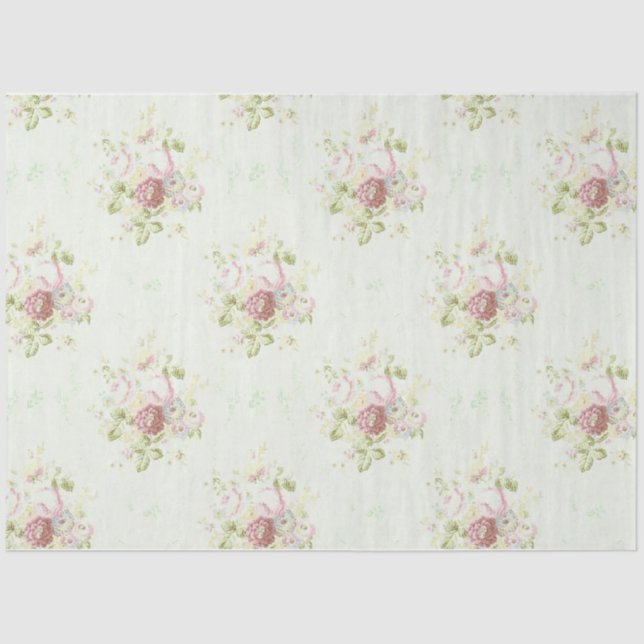 Papel De Seda Diseño de la serie Shabby Chic Collage 10 (Anverso)