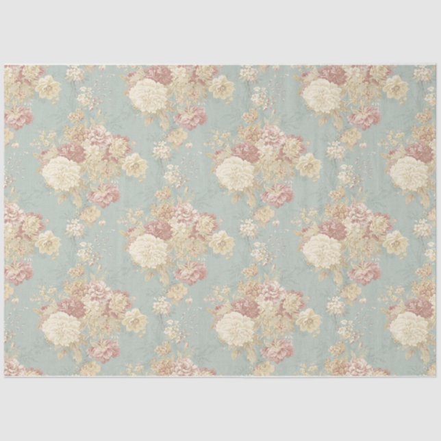 Papel De Seda Diseño de la serie Shabby Chic Collage 12 (Anverso)