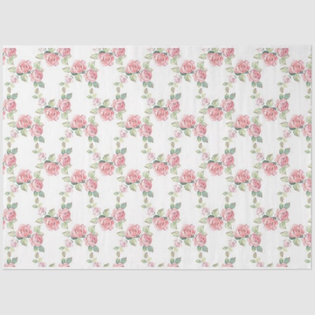 Papel De Seda Diseño de la serie Shabby Chic Collage 13 (Anverso)