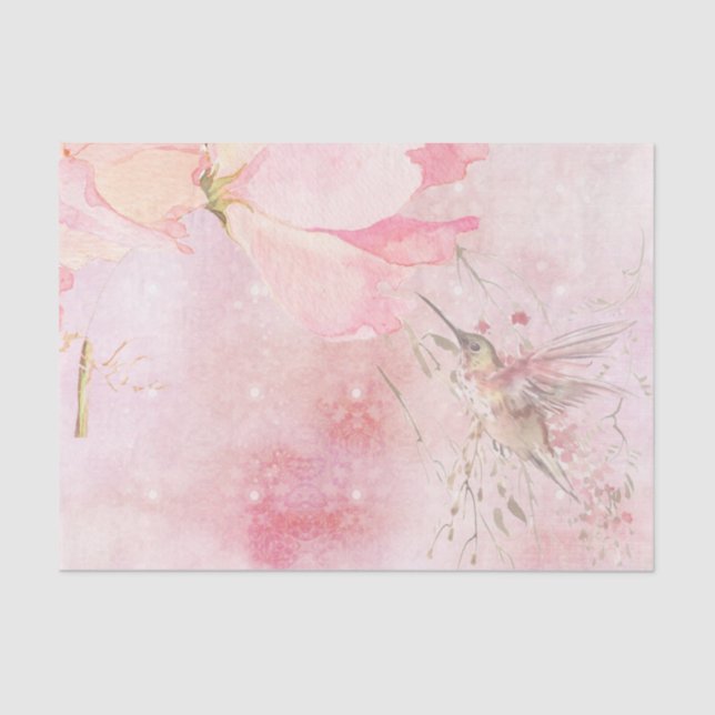Papel De Seda Diseño de la serie Shabby Chic Pink 15 (Anverso)