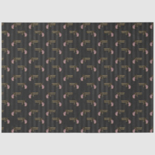 Papel De Seda Diseño de la serie Steampunk rosa y dorado 22