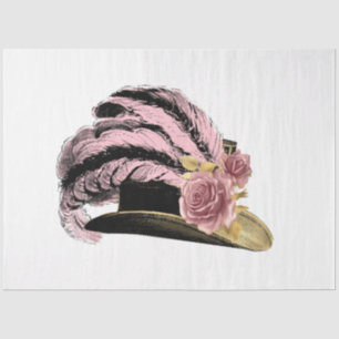 Papel De Seda Diseño de la serie steampunk rosa y dorado 32