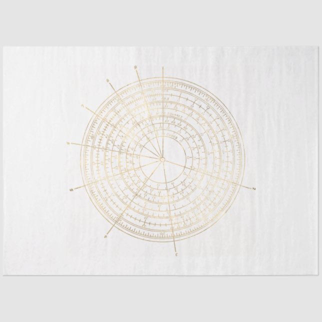 Papel De Seda Diseño de la serie Steampunk rosa y dorado 42 (Anverso)