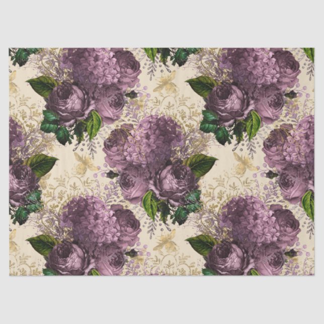 Papel De Seda Diseño de la serie Tea Garden Bee 44 (Anverso)