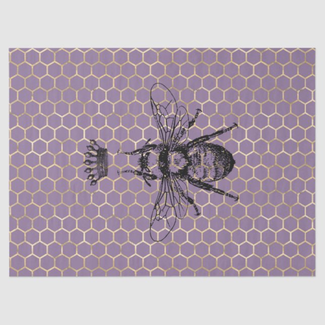 Papel De Seda Diseño de la serie Tea Garden Bee 60 (Anverso)