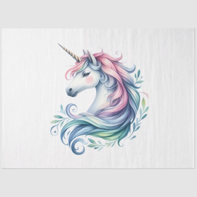 Papel De Seda Diseño de la serie Unicorn 7 (Anverso)