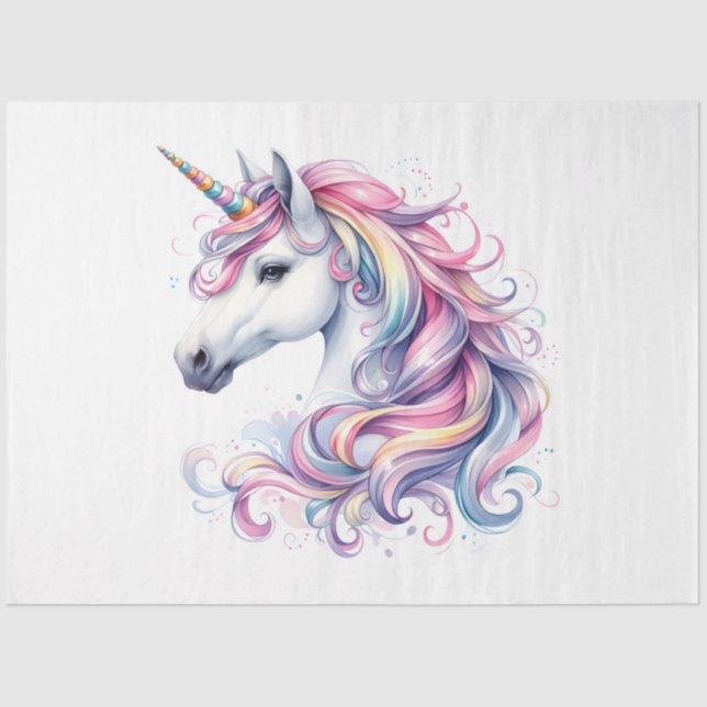 Papel De Seda Diseño de la serie Unicornio 5 (Anverso)