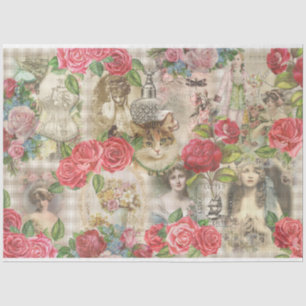 Papel De Seda Diseño de la serie victoriana Shabby Chic 4