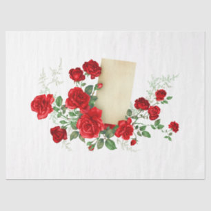 Papel De Seda Diseño de la Serie Vintage Rose 118