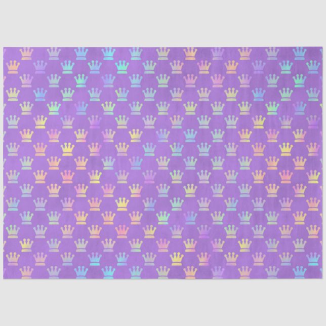 Papel De Seda Diseño de la serie Violetas y Arcoíris 6 (Anverso)