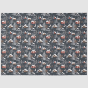 Papel De Seda Diseño de la serie Winter Woodland 10