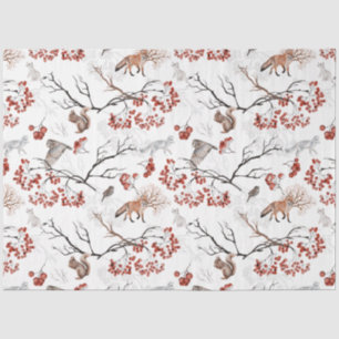 Papel De Seda Diseño de la serie Winter Woodland 12