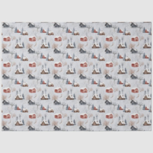 Papel De Seda Diseño de la serie Winter Woodland 9