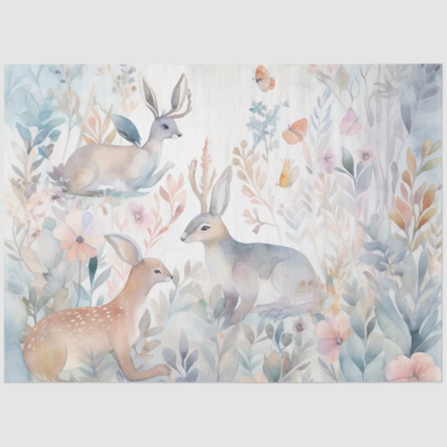 Papel De Seda Diseño de la serie Woodland 4 (Anverso)