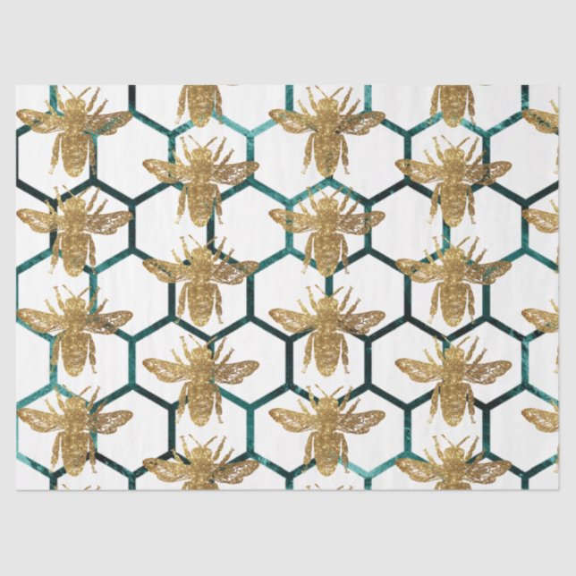 Papel De Seda Diseño de la serie Woodland Bee 54 (Anverso)