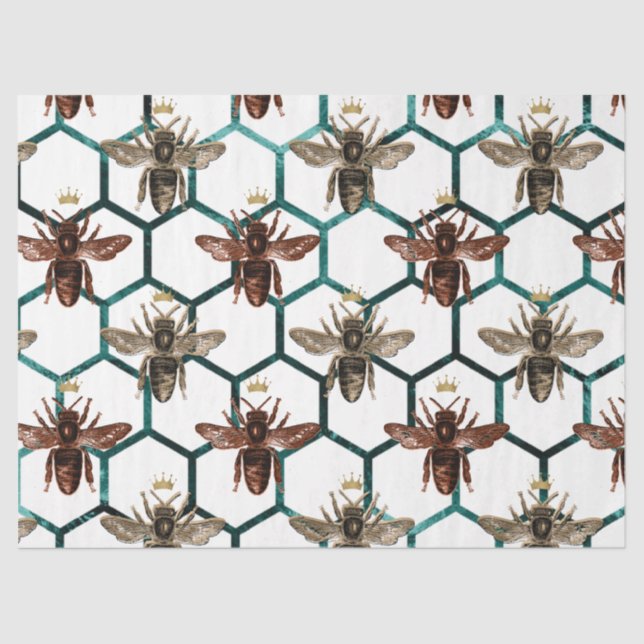 Papel De Seda Diseño de la serie Woodland Bee 59 (Anverso)