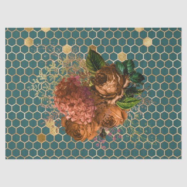 Papel De Seda Diseño de la serie Woodland Bee 66 (Anverso)