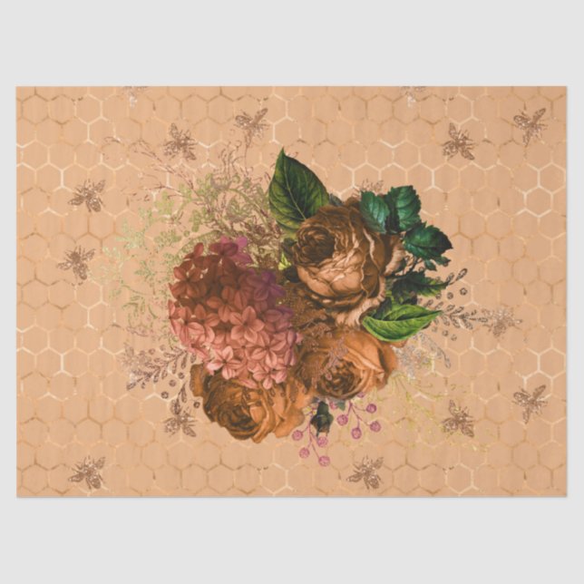 Papel De Seda Diseño de la serie Woodland Bee 68 (Anverso)