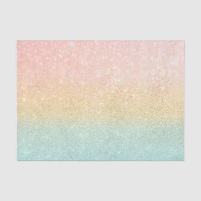 Papel De Seda Diseño de lujo Ombre Purpurina de la Casa de la Mo (Anverso)