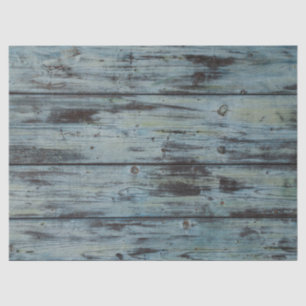 Papel De Seda Diseño de madera turquesa estilo vintage Shabby Ch