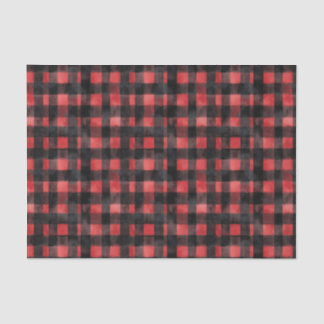Papel De Seda Diseño de manchas de color negro y rojo