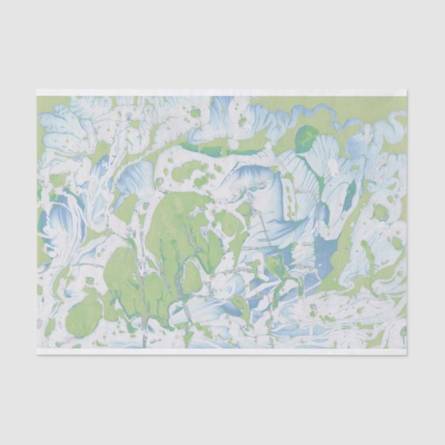 Papel De Seda Diseño de mármol retro personalizado (Anverso)