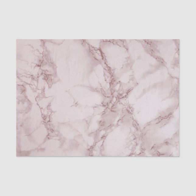 Papel De Seda Diseño de mármol rosado y blanco rojo (Anverso)