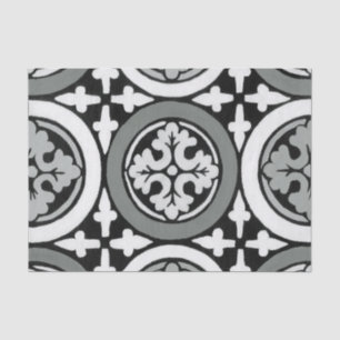 Papel De Seda Diseño de mosaicos renacentistas decorativos