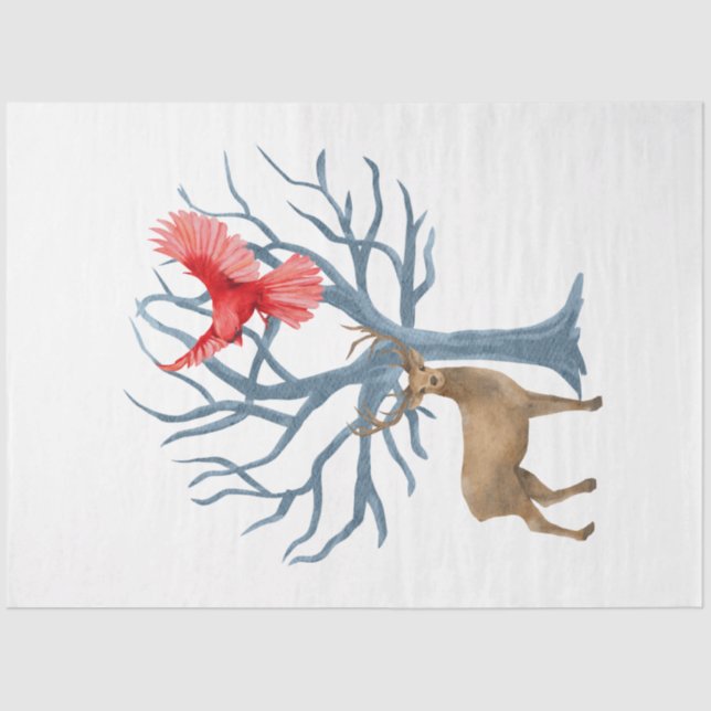 Papel De Seda Diseño de Navidades de HappyLand 14 (Anverso)