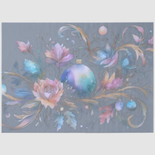 Papel De Seda Diseño de Navidades Pastel de acuarela abstracta