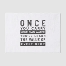 Papel De Seda Diseño de oferta de sabiduría - Valor de cada gota